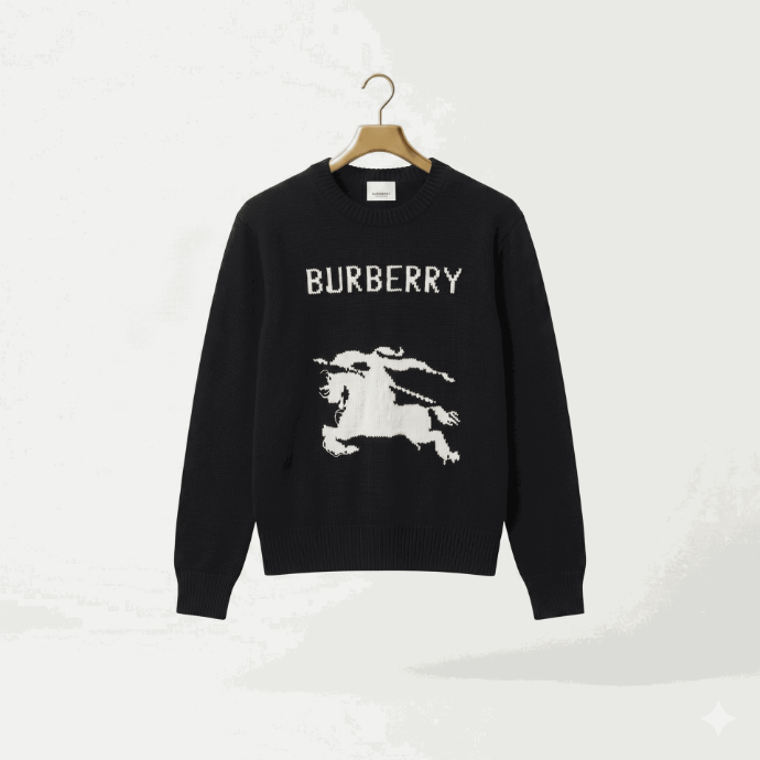 Burberry -EKD Intarsia Knit Sweater - Taille L