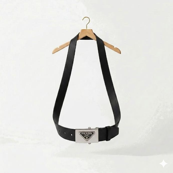 Prada - Ceinture Cuir Saffiano - Taille 95cm