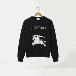 [4] Burberry EKD Intarsia Knit Sweater Taille L