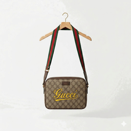 Gucci - Sacoche GG Suprême Logo Script - Taille Unique 